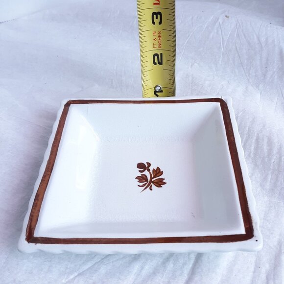 Anthony Shaw & Sons Copper Tea Leaf 4" Nappy Bowl England - Picture 7 of 7